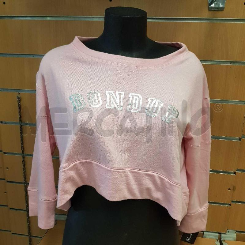 MAGLIA DONNA ROSA DONDUP SCRITTA ARGENTO  | Mercatino dell'Usato L'aquila - loc. vetoio 1