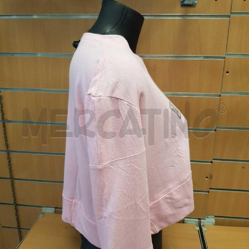 MAGLIA DONNA ROSA DONDUP SCRITTA ARGENTO  | Mercatino dell'Usato L'aquila - loc. vetoio 2