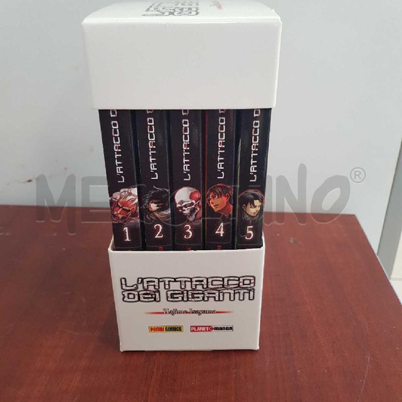 MANGA L'ATTACCO DEI GIGANTI 5 VOL. | Mercatino dell'Usato L'aquila - loc. vetoio 1