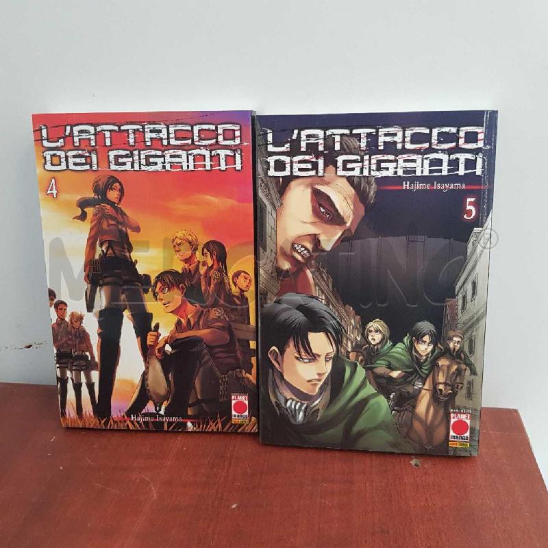 MANGA L'ATTACCO DEI GIGANTI 5 VOL. | Mercatino dell'Usato L'aquila - loc. vetoio 4