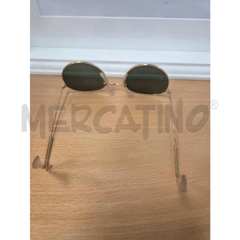 OCCHIALI DONNA DA SOLE RAYBAN TONDOI MON DORATA | Mercatino dell'Usato L'aquila - loc. vetoio 3