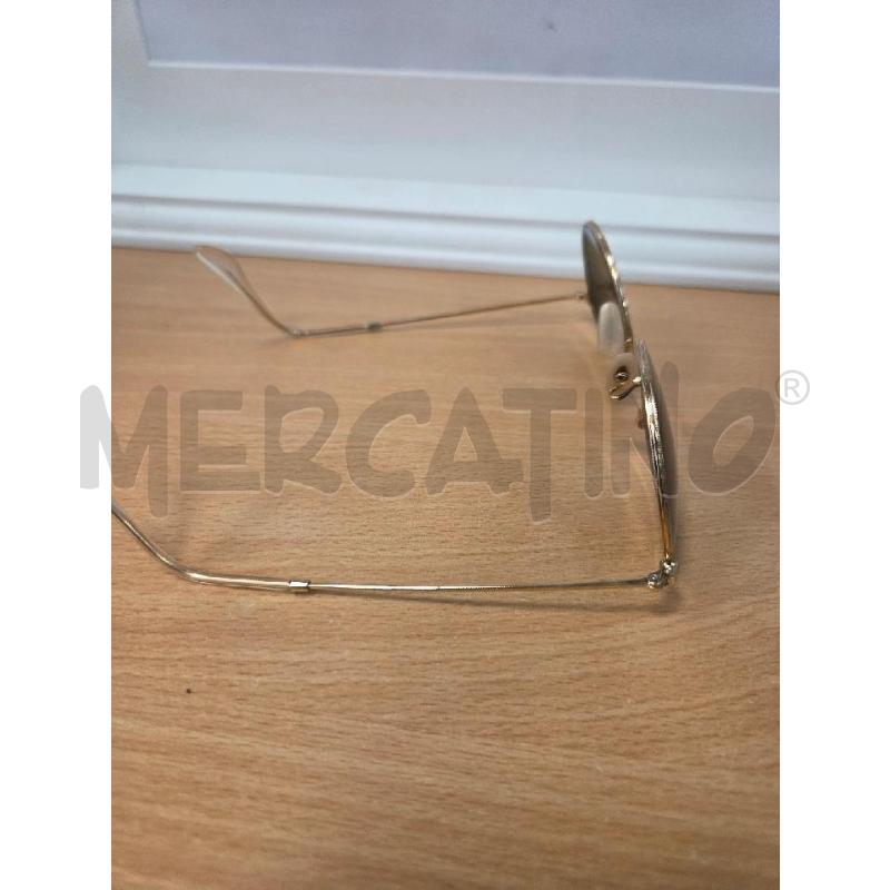 OCCHIALI DONNA DA SOLE RAYBAN TONDOI MON DORATA | Mercatino dell'Usato L'aquila - loc. vetoio 4