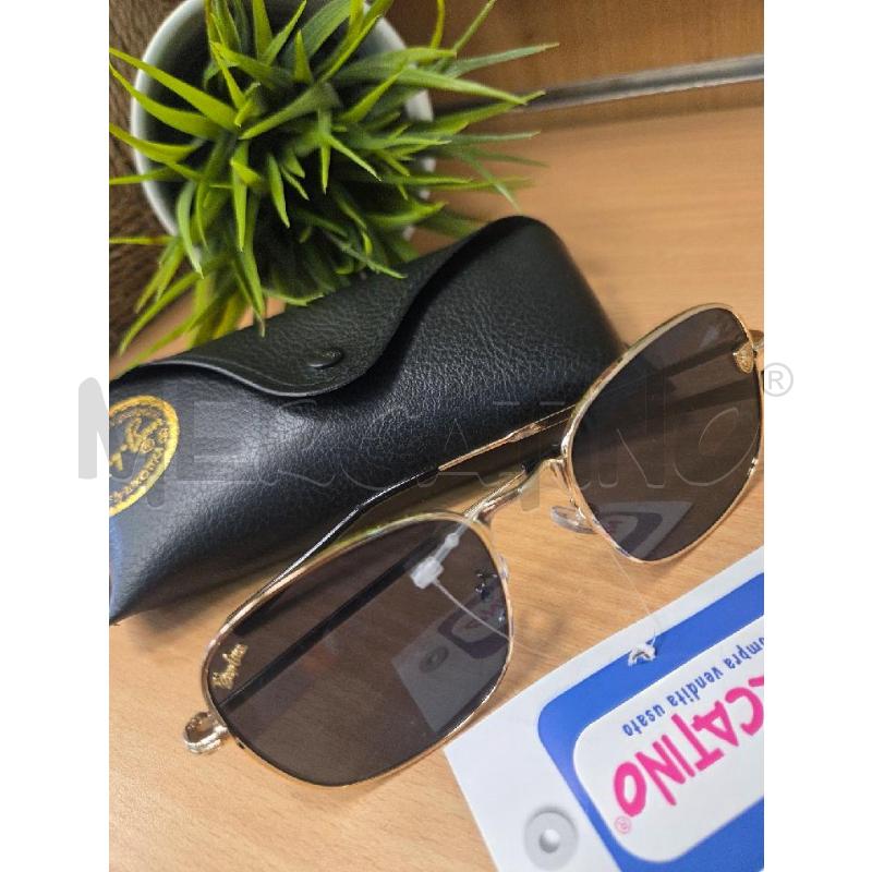 OCCHIALI RAYBAN NERI CON LOGHI DORATI RILIEVO | Mercatino dell'Usato L'aquila - loc. vetoio 1