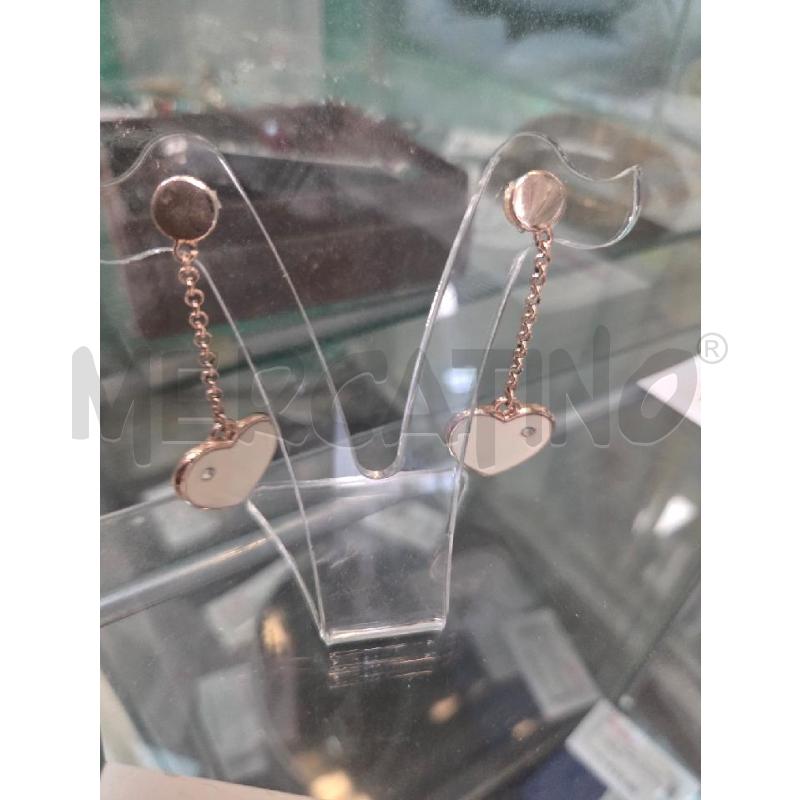 ORECCHINI 2 JEWELS ACCIAIO ROSE'  | Mercatino dell'Usato L'aquila - loc. vetoio 1