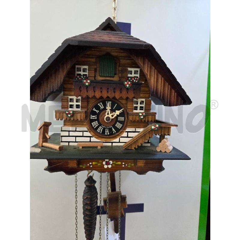 OROLOGIO CUCU LEGNO FIORI DIPINTI | Mercatino dell'Usato L'aquila - loc. vetoio 1