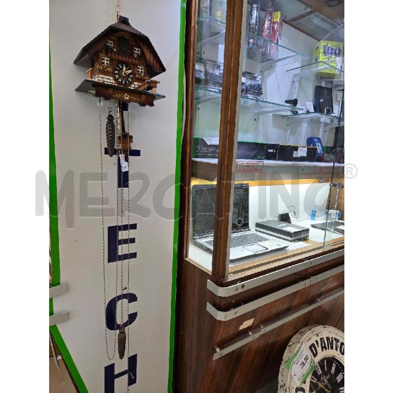 OROLOGIO CUCU LEGNO FIORI DIPINTI | Mercatino dell'Usato L'aquila - loc. vetoio 2