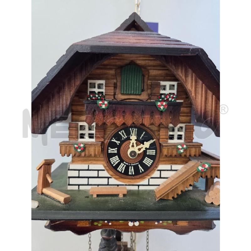 OROLOGIO CUCU LEGNO FIORI DIPINTI | Mercatino dell'Usato L'aquila - loc. vetoio 4