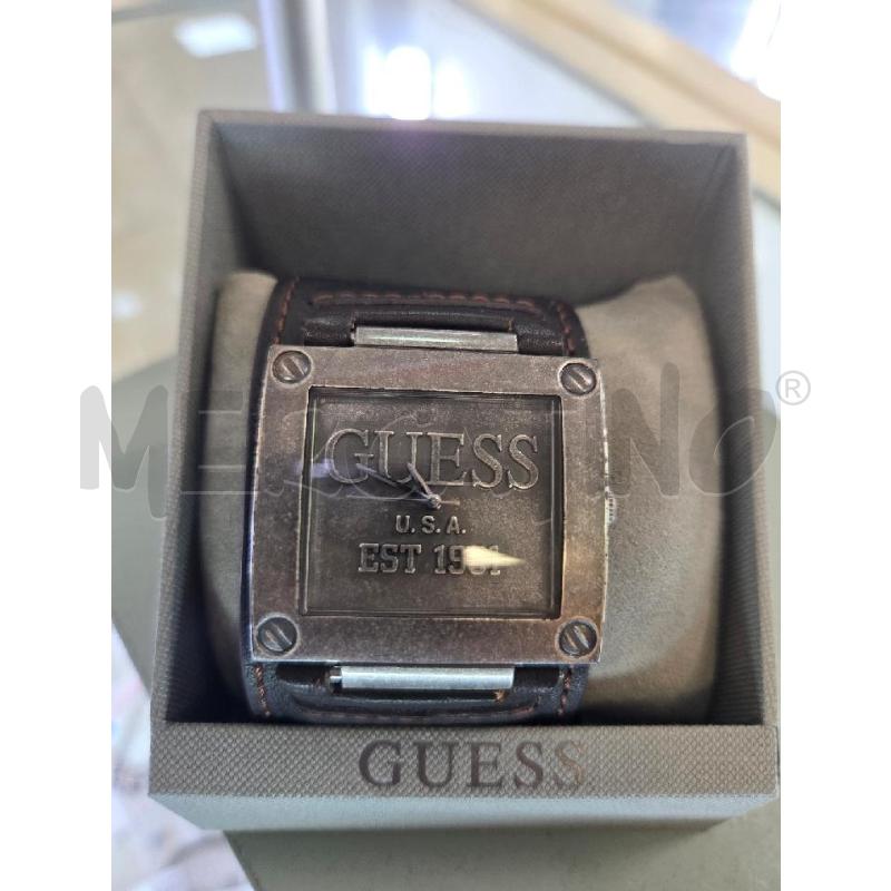 OROLOGIO DA POLSO GUESS CINTURO MARRONE PELLE LARGO  | Mercatino dell'Usato L'aquila - loc. vetoio 1