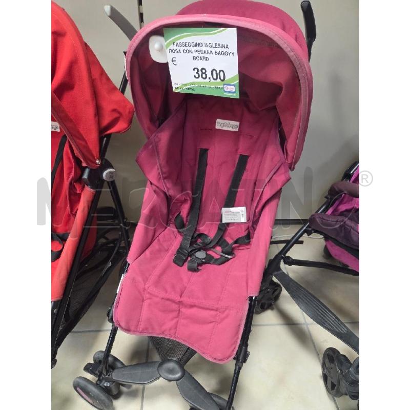 PASSEGGINO INGLESINA  ROSA CON PEDANA  BAGGYY BOARD  | Mercatino dell'Usato L'aquila - loc. vetoio 1
