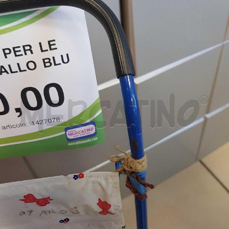 PASSEGGINO PER LE BAMBOLE METALLO BLU | Mercatino dell'Usato L'aquila - loc. vetoio 4