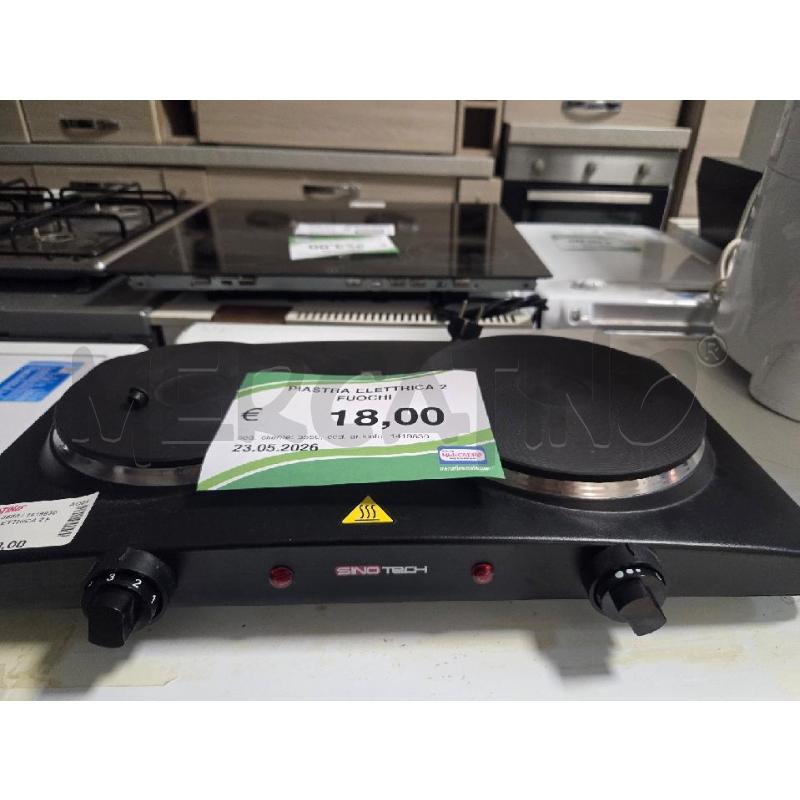 PIASTRA ELETTRICA 2 FUOCHI | Mercatino dell'Usato L'aquila - loc. vetoio 2