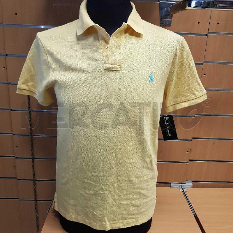 POLO DONNA GIALLA RALPH LOGO CELESTE | Mercatino dell'Usato L'aquila - loc. vetoio 1