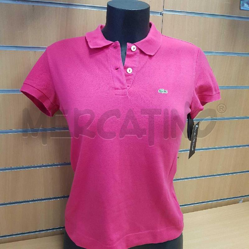 POLO DONNA LACOSTE FUCSIA   | Mercatino dell'Usato L'aquila - loc. vetoio 1