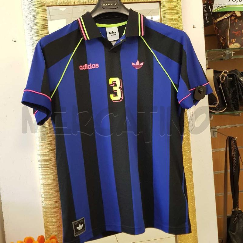 POLO UOMO ADIDAS INTER  NUM 3  | Mercatino dell'Usato L'aquila - loc. vetoio 1