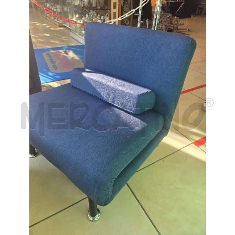 POLTRONA LETTO BLU | Mercatino dell'Usato L'aquila - loc. vetoio 1