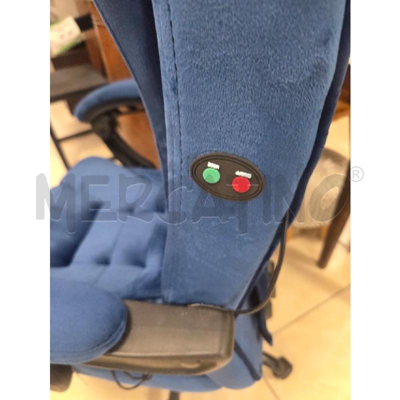 POLTRONA REGOLABILE VELLUTINO BLU | Mercatino dell'Usato L'aquila - loc. vetoio 3
