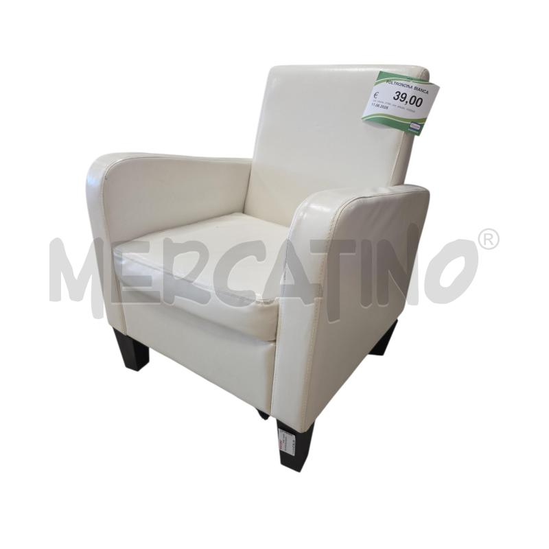 POLTRONCINA BIANCA | Mercatino dell'Usato L'aquila - loc. vetoio 1