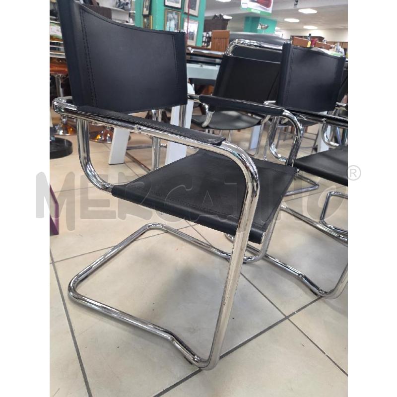 POLTRONCINA NERA/CROMO | Mercatino dell'Usato L'aquila - loc. vetoio 1