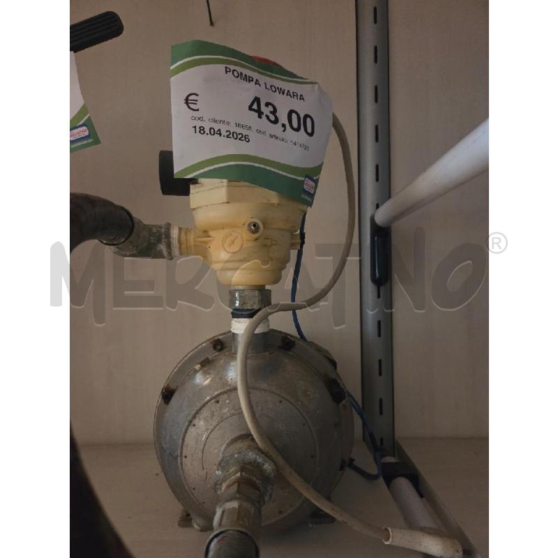POMPA LOWARA | Mercatino dell'Usato L'aquila - loc. vetoio 1