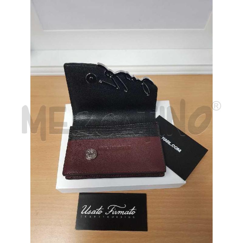 PORTA FOGLIO   KARL LAGERFIELD  BORDEAUX | Mercatino dell'Usato L'aquila - loc. vetoio 2