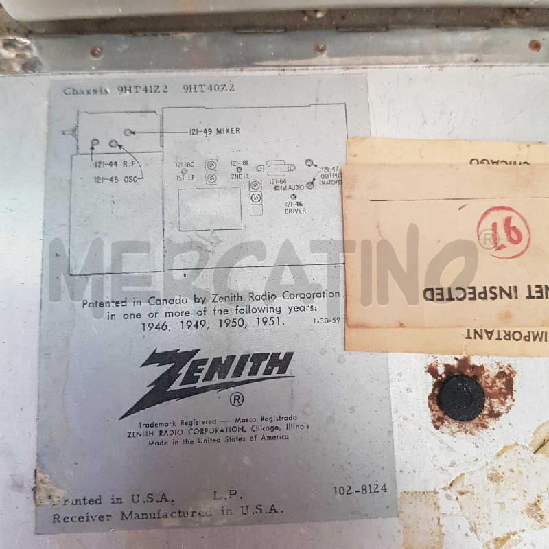 RADIO TRANSISTOR ZENITH | Mercatino dell'Usato L'aquila - loc. vetoio 5