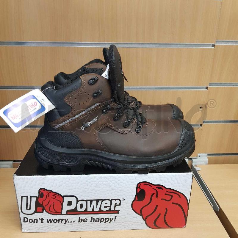 SCARPE ANTINFORTUNISTICHE  44  U POWER MARRONI  | Mercatino dell'Usato L'aquila - loc. vetoio 2