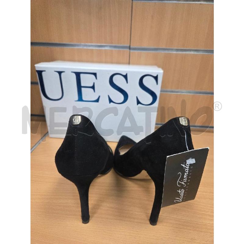 SCARPE DONNA GUESS NERE DECORO DORATO PIANTA  | Mercatino dell'Usato L'aquila - loc. vetoio 2