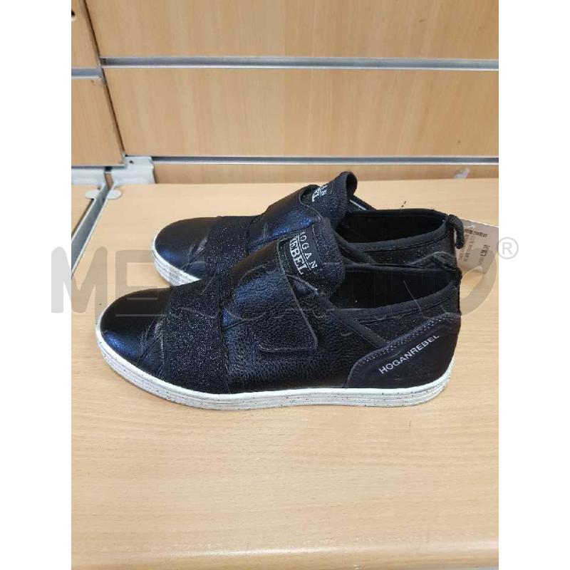 SCARPE DONNA HOGAN REBEL NERE  FASCIA GLITTER   | Mercatino dell'Usato L'aquila - loc. vetoio 3