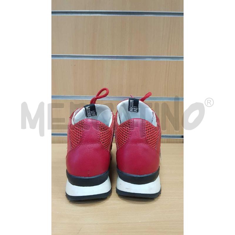 SCARPE DONNA MOSCHINO ROSSE  STRINGHE   | Mercatino dell'Usato L'aquila - loc. vetoio 4