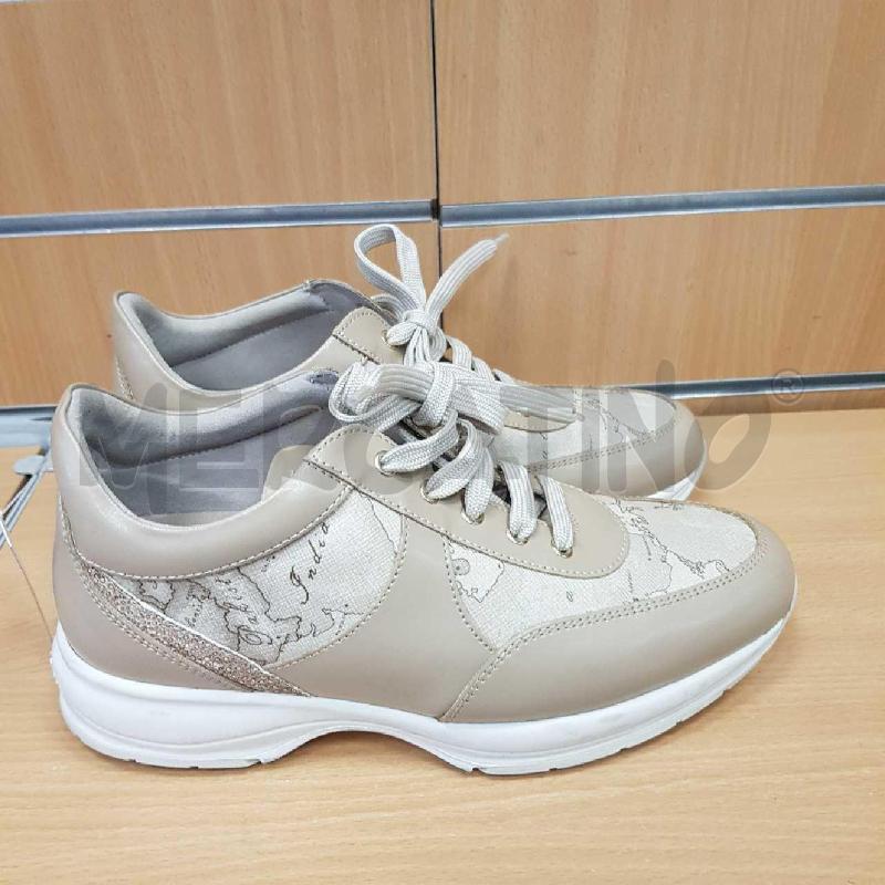 SCARPE DONNA PRIMA CLASSE BEIGE E STAMPA GEO  | Mercatino dell'Usato L'aquila - loc. vetoio 4
