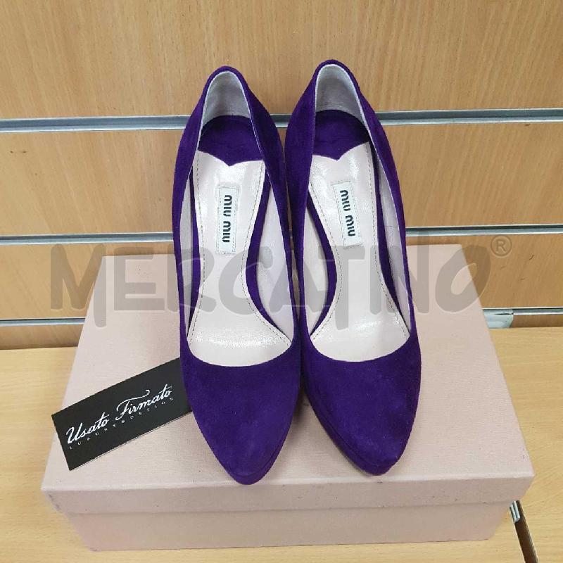 SCARPE DONNA VIOLA MIU MIU  | Mercatino dell'Usato L'aquila - loc. vetoio 1