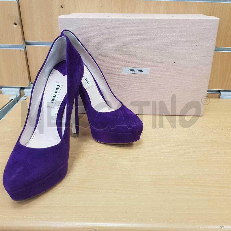 SCARPE DONNA VIOLA MIU MIU  | Mercatino dell'Usato L'aquila - loc. vetoio 4
