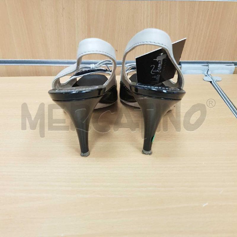 SCARPE TACCHI TOD'S OPEN TOE  NERE E BEIGE   | Mercatino dell'Usato L'aquila - loc. vetoio 3