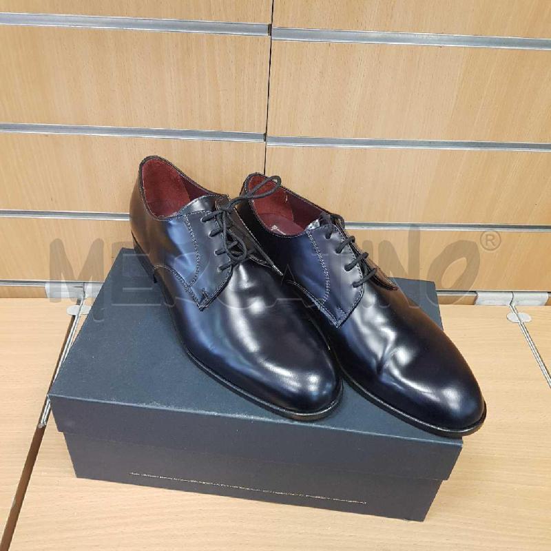 SCARPE UOMO ANTICA CUOIERIA  BLU SCURO  | Mercatino dell'Usato L'aquila - loc. vetoio 1