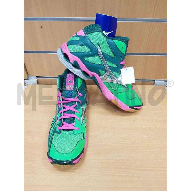SCARPE UOMO MIZUNO  VERDI E ROSA   | Mercatino dell'Usato L'aquila - loc. vetoio 2