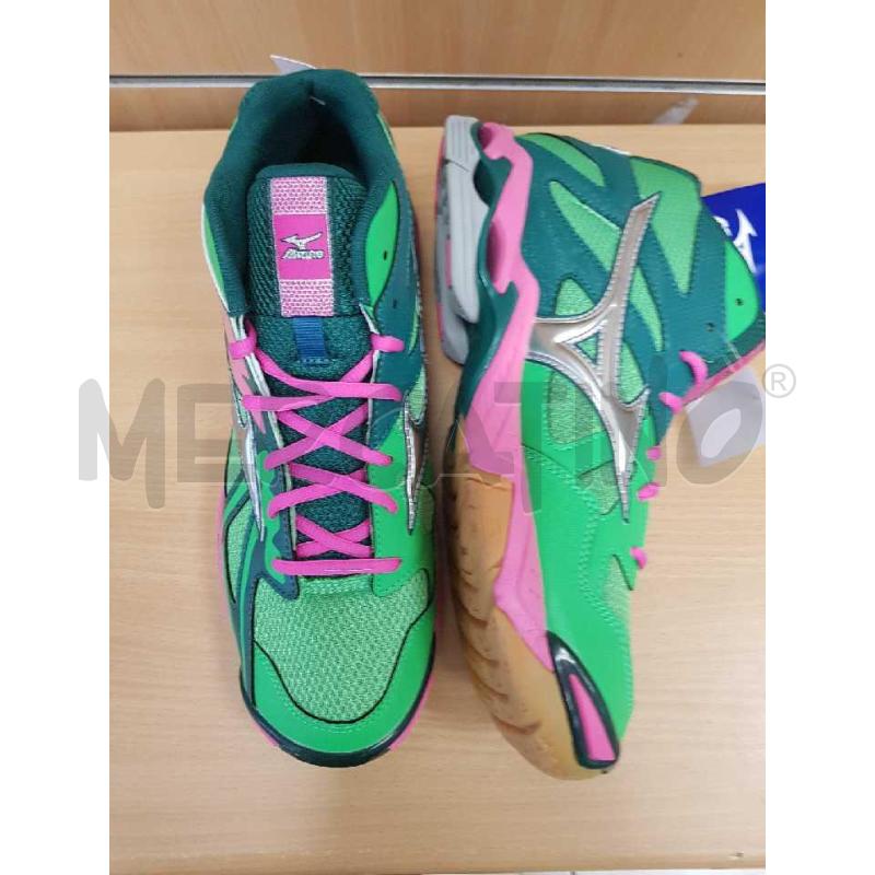 SCARPE UOMO MIZUNO  VERDI E ROSA   | Mercatino dell'Usato L'aquila - loc. vetoio 3