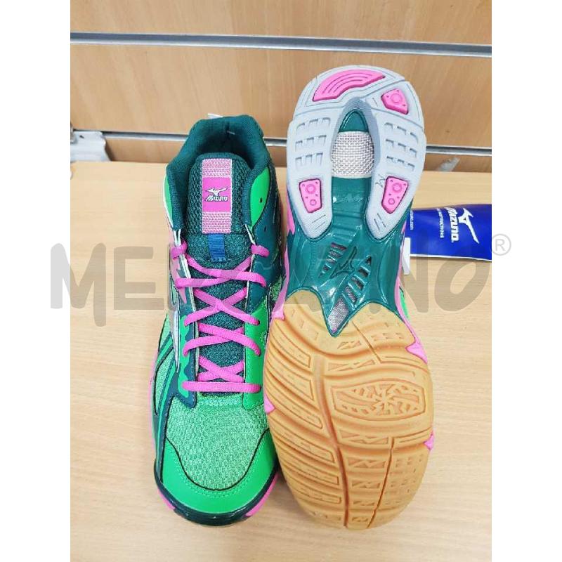 SCARPE UOMO MIZUNO  VERDI E ROSA   | Mercatino dell'Usato L'aquila - loc. vetoio 4