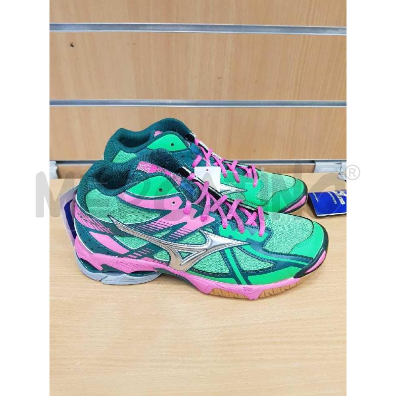 SCARPE UOMO MIZUNO  VERDI E ROSA   | Mercatino dell'Usato L'aquila - loc. vetoio 5