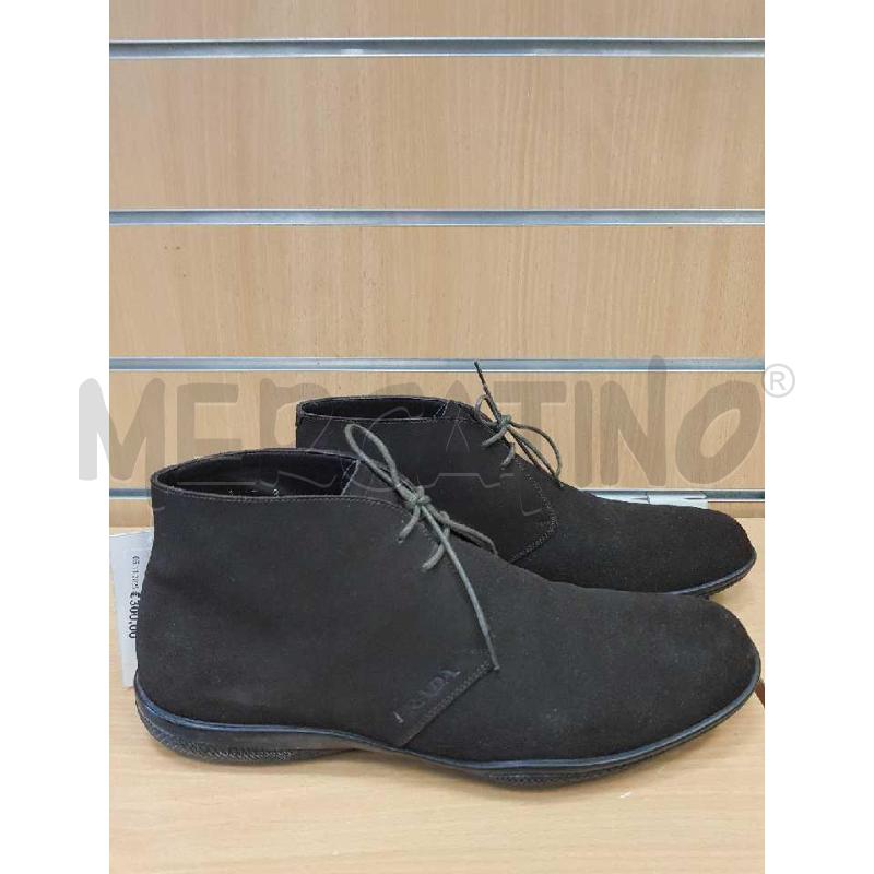 SCARPE UOMO PRADA STRINGHATE MARRONI SCAMOSCIATO  | Mercatino dell'Usato L'aquila - loc. vetoio 2
