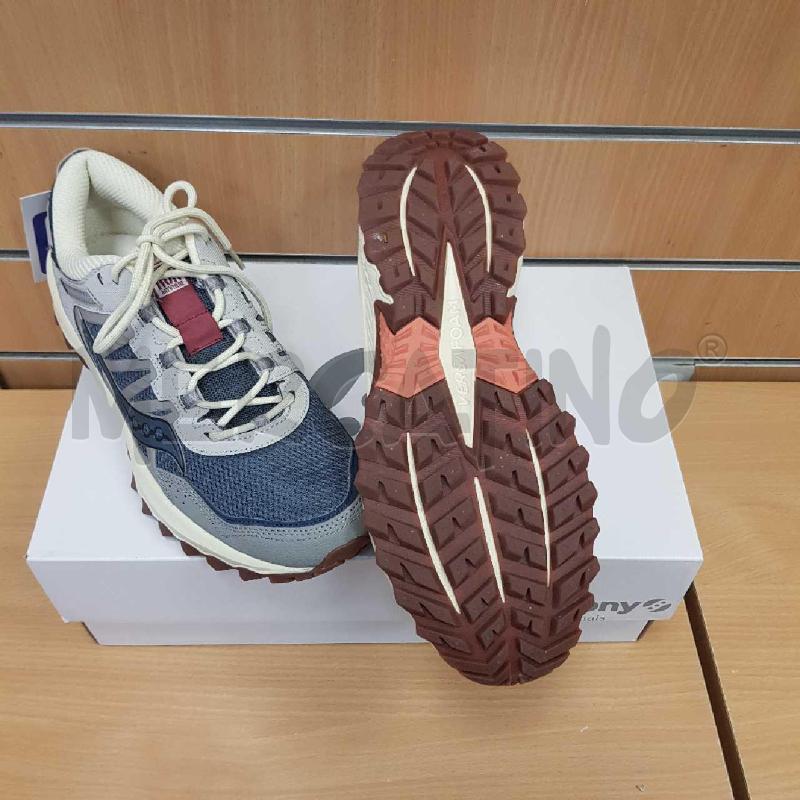 SCARPE UOMO SAUCONY RUN  GRIGIE  E ROSSE   | Mercatino dell'Usato L'aquila - loc. vetoio 3