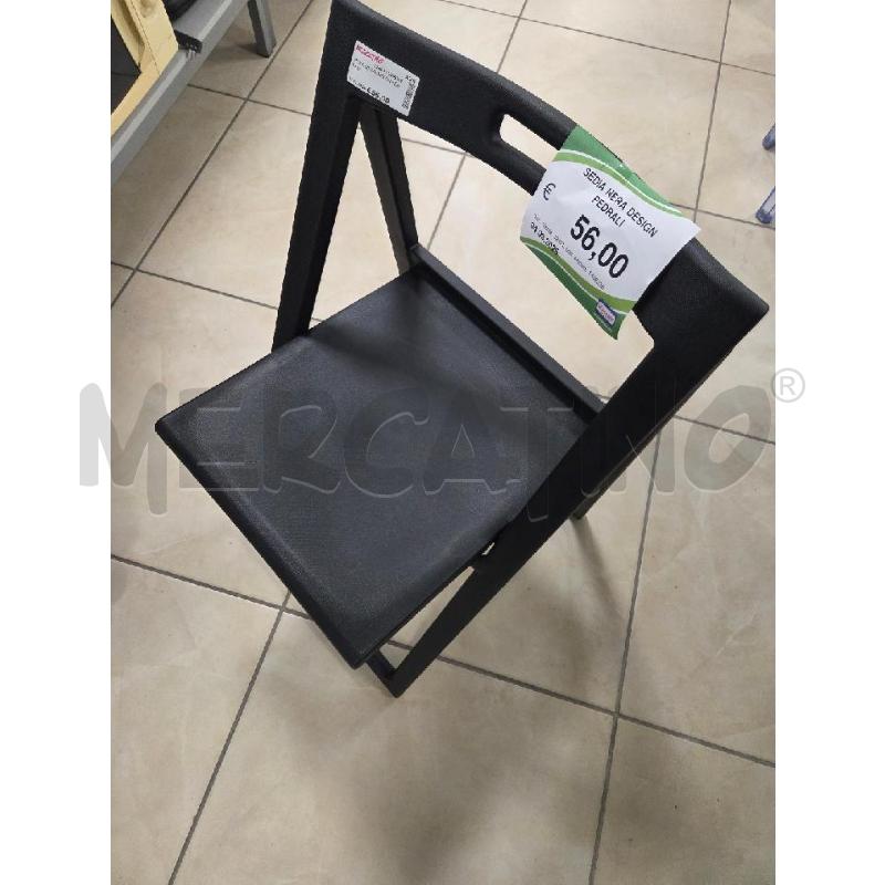SEDIA NERA DESIGN PEDRALI | Mercatino dell'Usato L'aquila - loc. vetoio 1