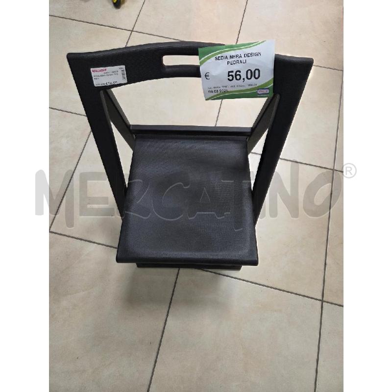 SEDIA NERA DESIGN PEDRALI | Mercatino dell'Usato L'aquila - loc. vetoio 2