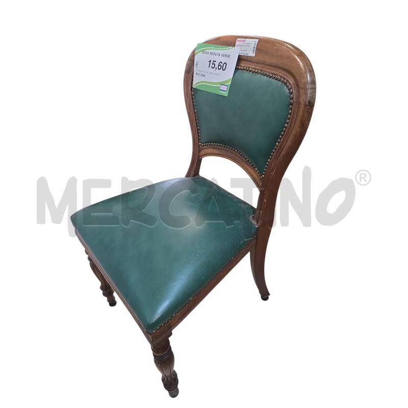 SEDIA SEDUTA VERDE | Mercatino dell'Usato L'aquila - loc. vetoio 1