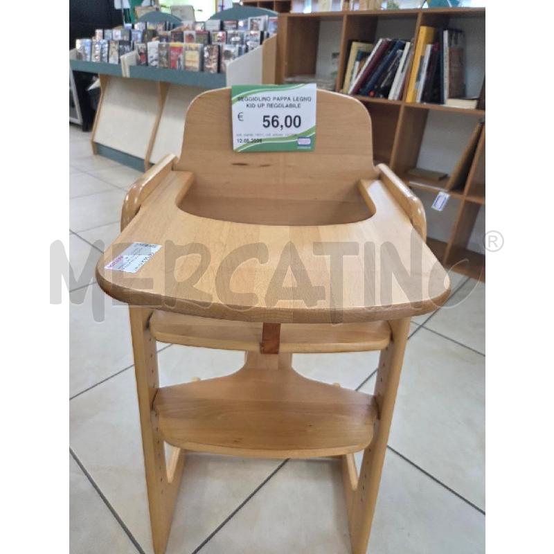 SEGGIOLINO PAPPA LEGNO KID UP REGOLABILE  | Mercatino dell'Usato L'aquila - loc. vetoio 2