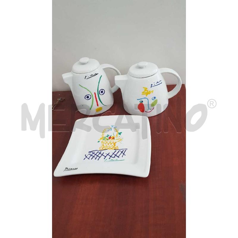SET TEIERE PICASSO + PIATTINO | Mercatino dell'Usato L'aquila - loc. vetoio 1