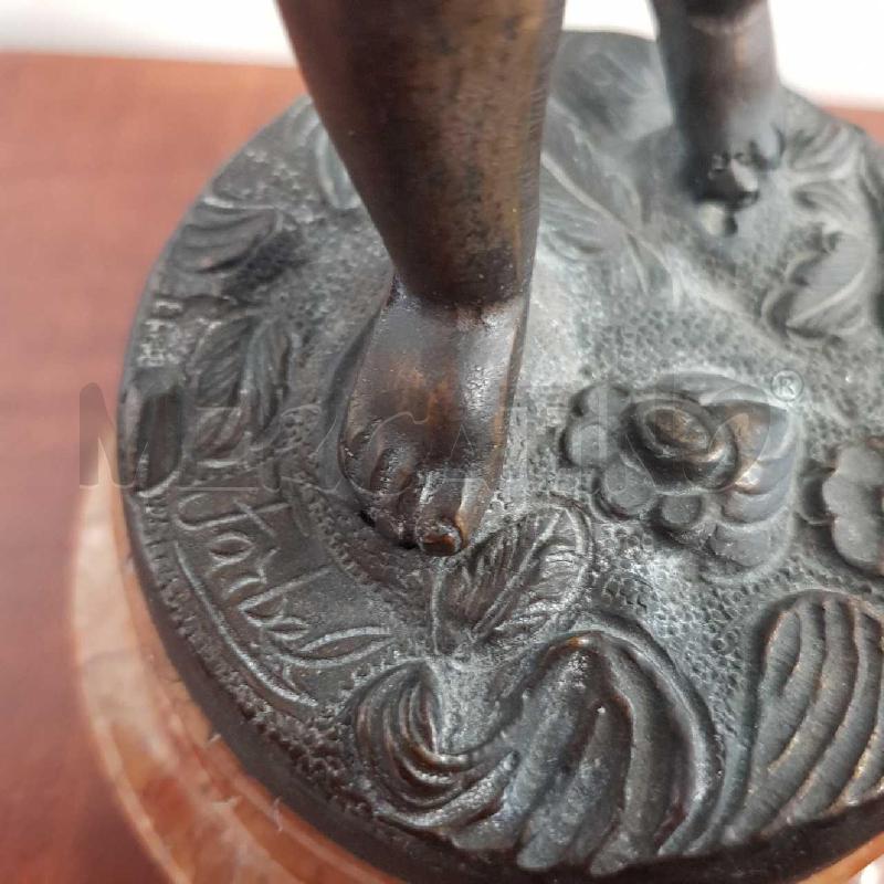 STATUINA FANCIULLA BRONZO | Mercatino dell'Usato L'aquila - loc. vetoio 2