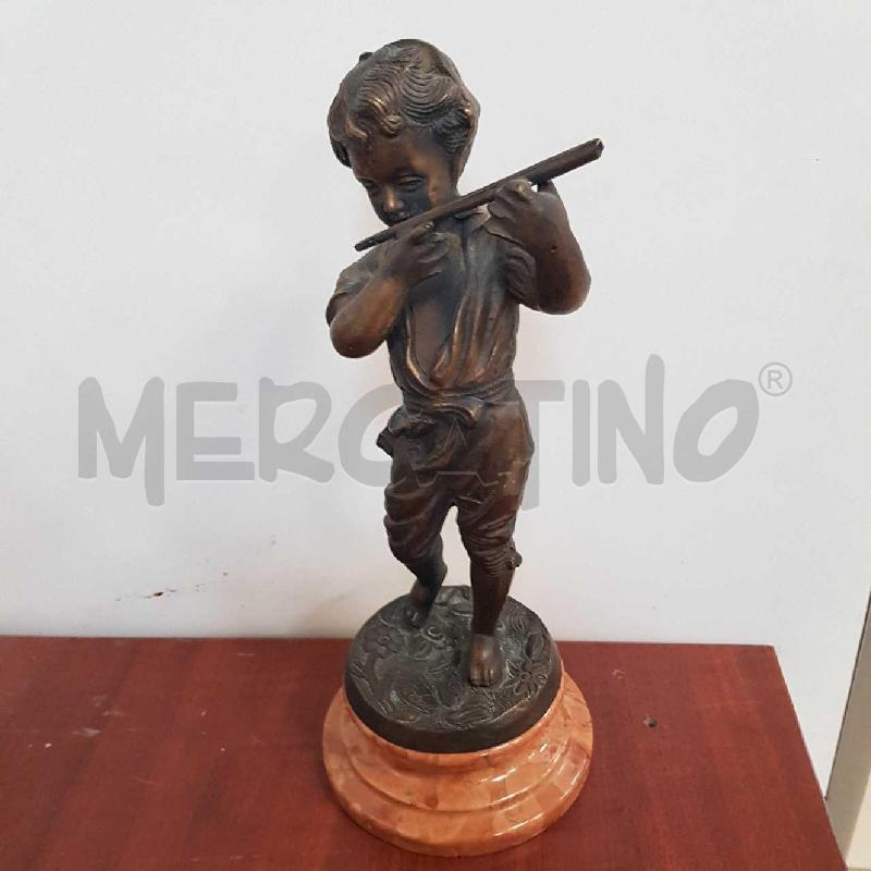 STATUINA FANCIULLO BRONZO | Mercatino dell'Usato L'aquila - loc. vetoio 1