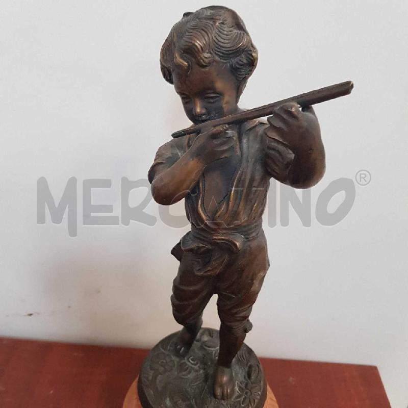 STATUINA FANCIULLO BRONZO | Mercatino dell'Usato L'aquila - loc. vetoio 4