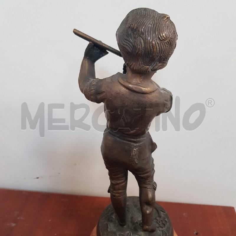 STATUINA FANCIULLO BRONZO | Mercatino dell'Usato L'aquila - loc. vetoio 5