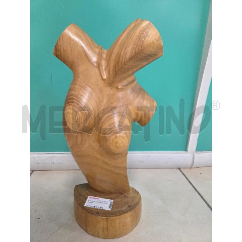 STATUINA LEGNO BUSTO DONNA | Mercatino dell'Usato L'aquila - loc. vetoio 1